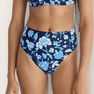 Blue floral bikini bottom size XXS , NWT